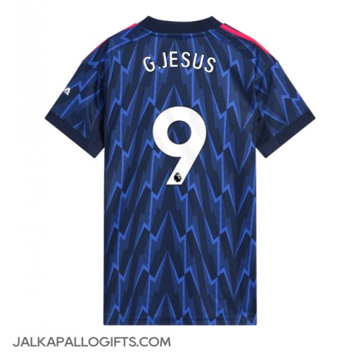 Arsenal Gabriel Jesus #9 Vieraspaita Naiset 2025-26 Lyhythihainen